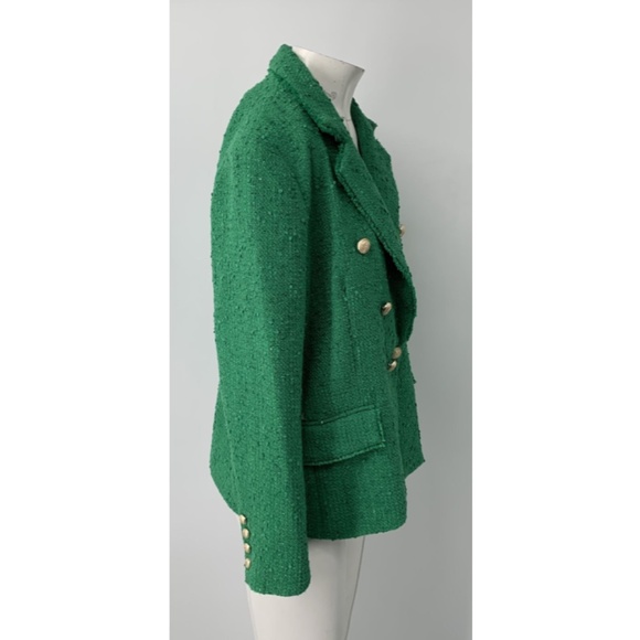 Generation Love green eliza tweed single button blazer NWT sz XL - Picture 3 of 7